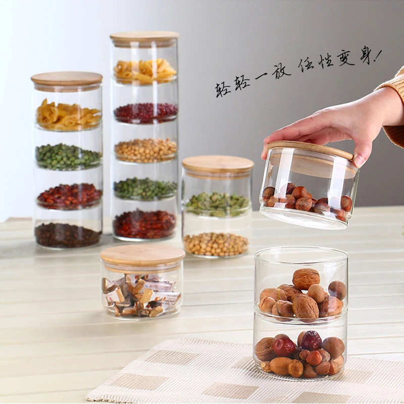 Food Storage Glass Set - Set Wadah Makanan Kaca 3 Lapis