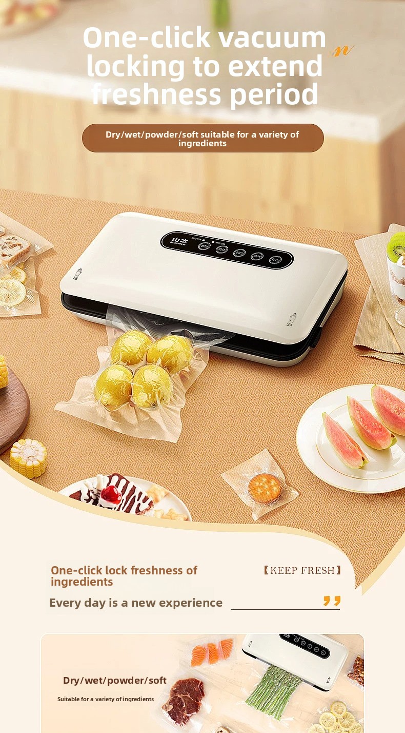 Food Storage Vacuum Seal - Mesin Penyegel Vakum Mini Otomatis untuk