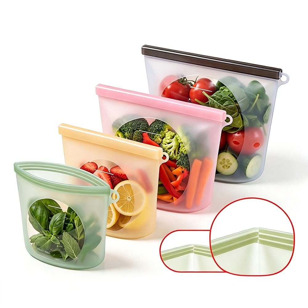 Food Storage Ziploc Bags - Kantong Pengawet Makanan Silikon Tahan Lembab