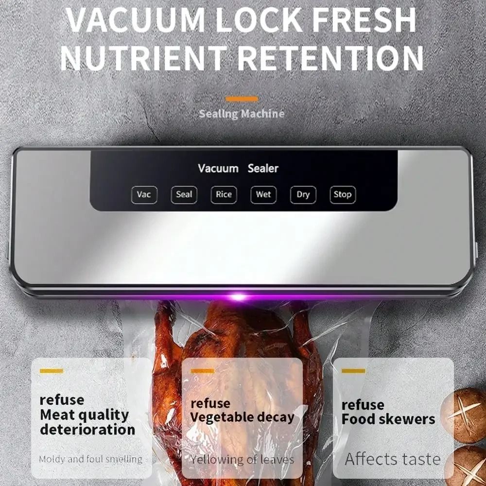 Food Storage Vacuum Seal - Penyegel Vakum Elektrik Tombol Sentuh Multi