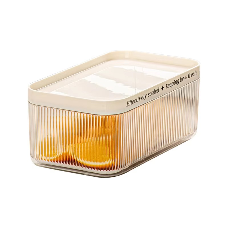 Food Storage Pet - Kotak Penyimpanan Kulkas Plastik PET Persegi