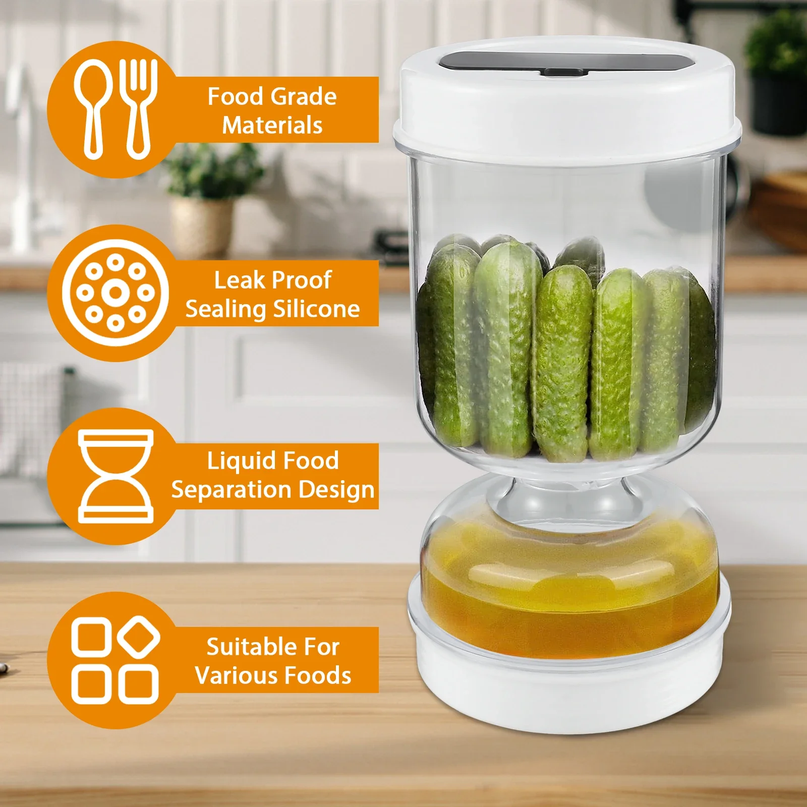 Food Storage Jars Airtight - Wadah makanan basah dan kering, wadah