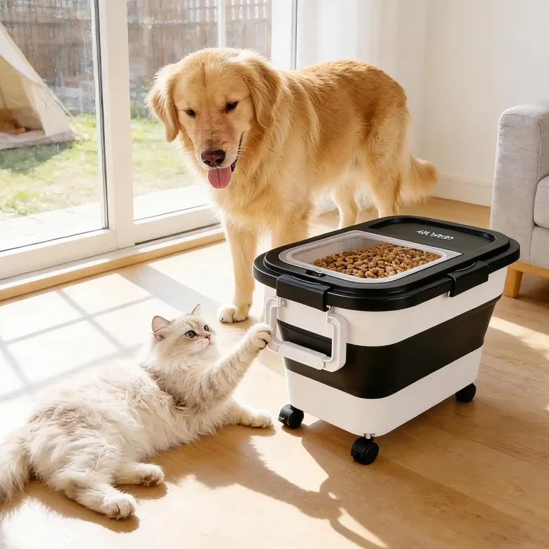 Food Storage Pet - Kontainer Penyimpanan Makanan Anjing 20-25lbs, Tempat