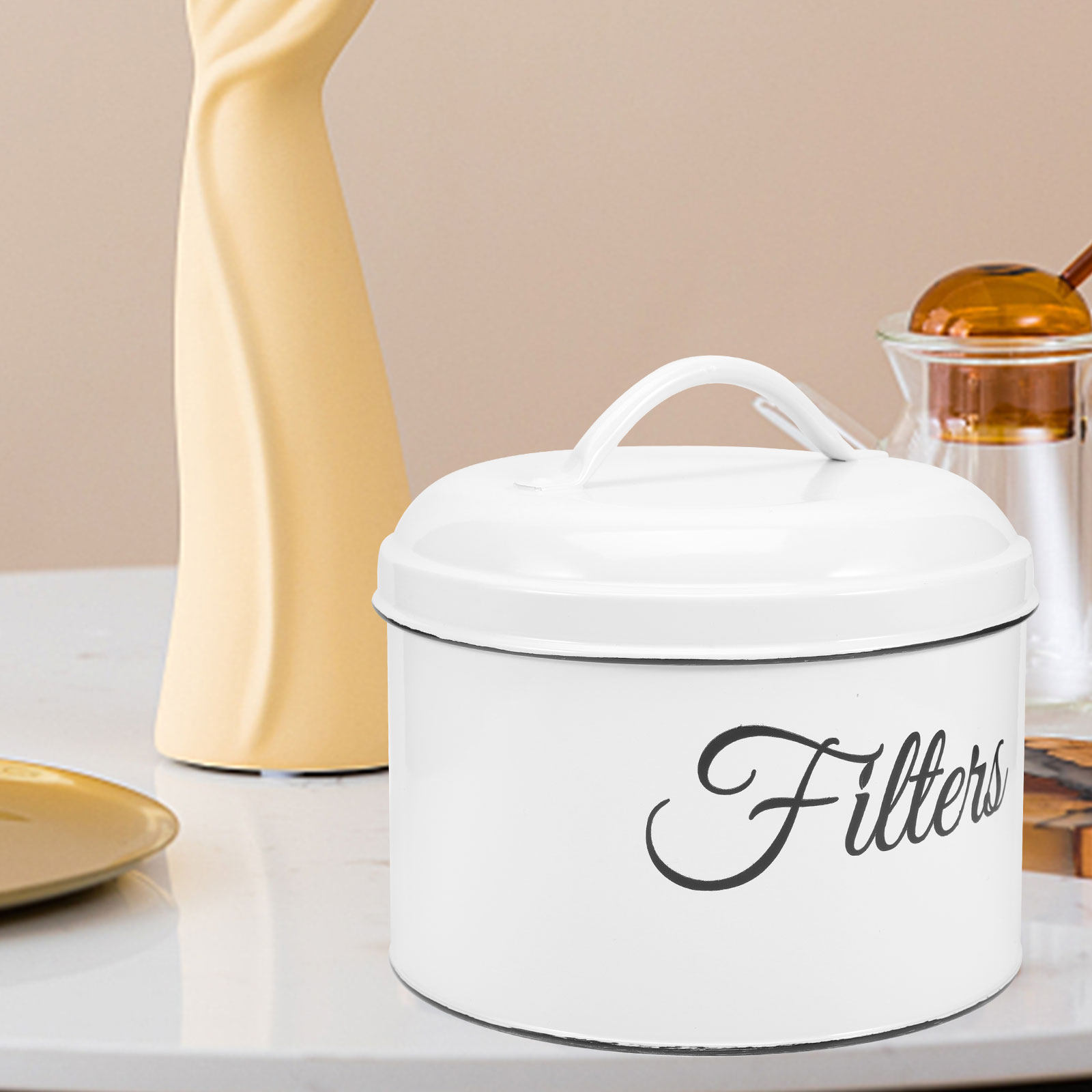 Food Storage Jars Airtight - Toples Penyimpanan Makanan Logam untuk Biji