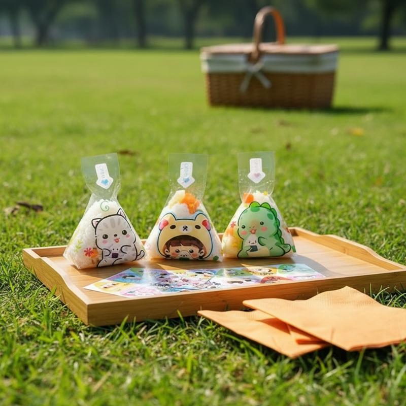 50Pcs Kantong Sushi Onigiri Se - Food Storage Non Toxic ulasan dan harga