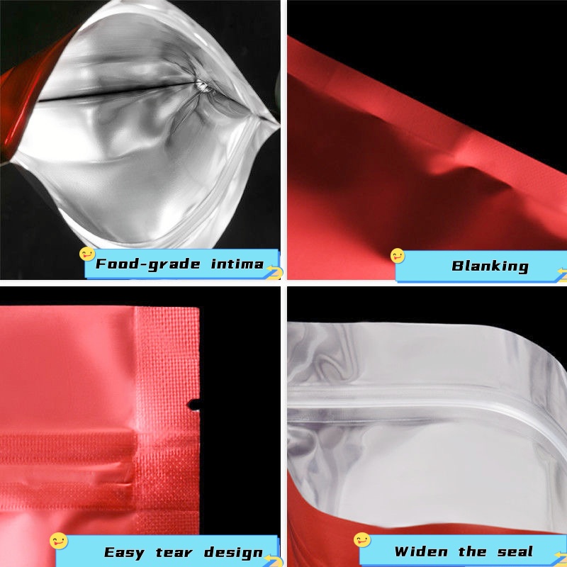 100 Buah Kantong Zip Lock Foil - Food Storage Ziploc Bags ulasan dan harga