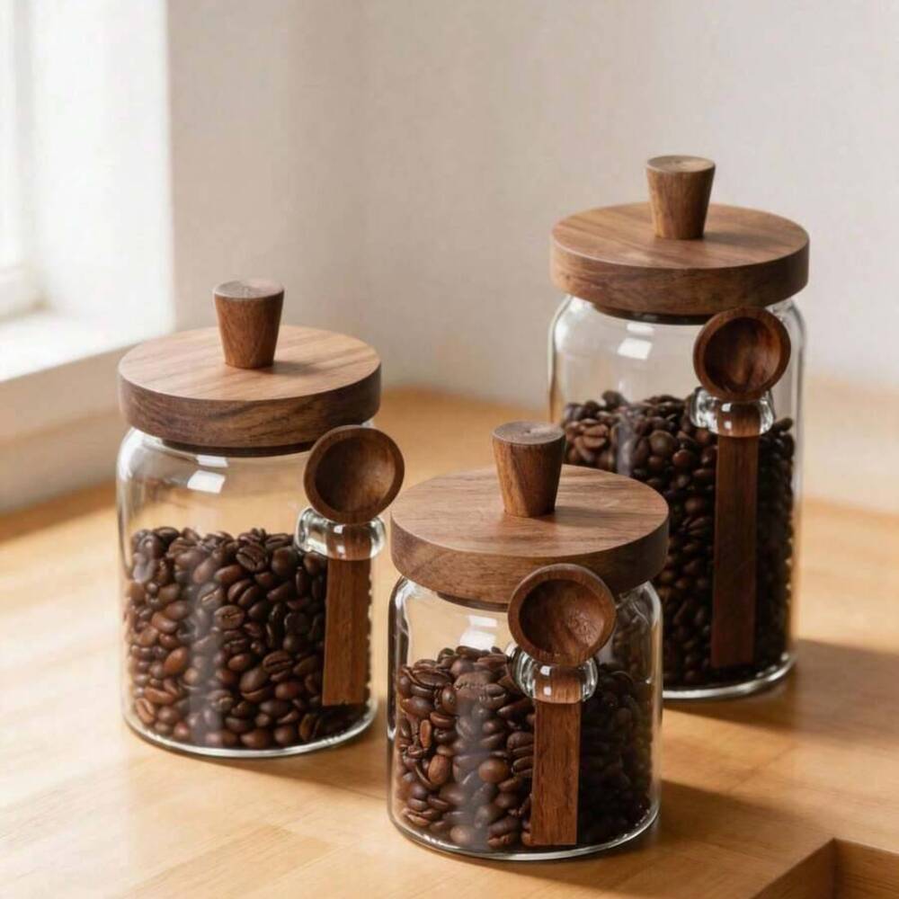 3Pcs Set Stoples Kaca Transpar - Food Storage Glass Set ulasan dan harga
