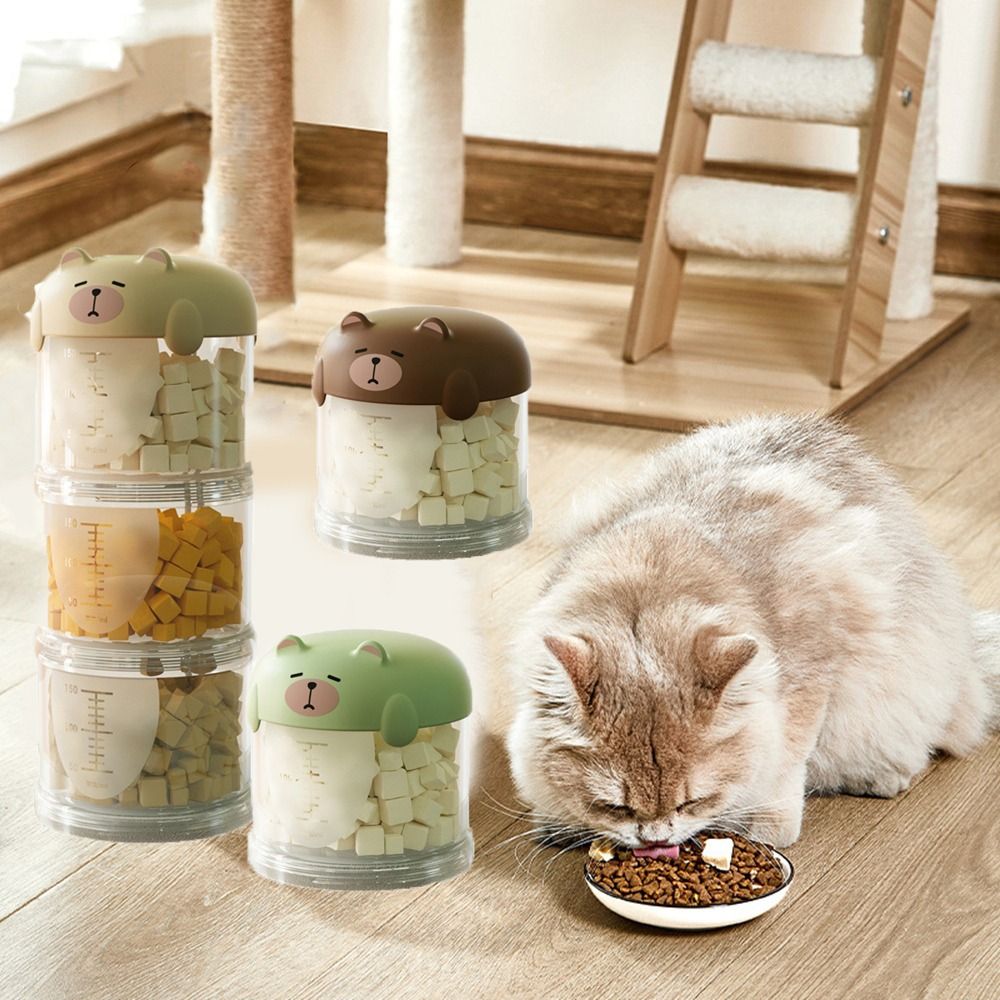 Kotak Makanan Kucing Plastik P - Food Storage Pet ulasan dan harga