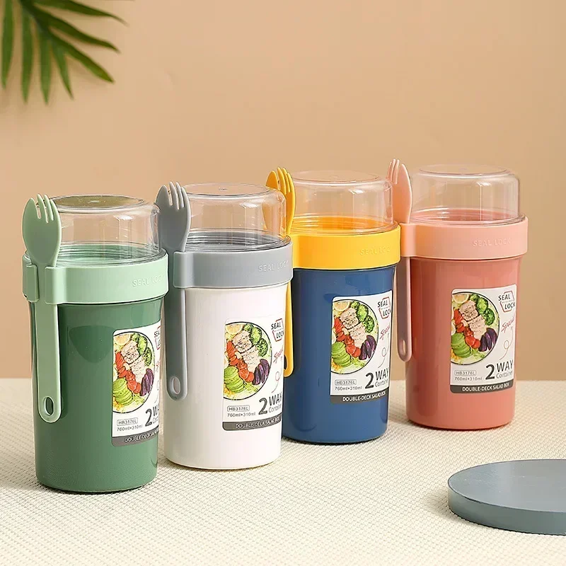 Kotak Makan Siang Bento Salad  - Food Storage Yogurt ulasan dan harga