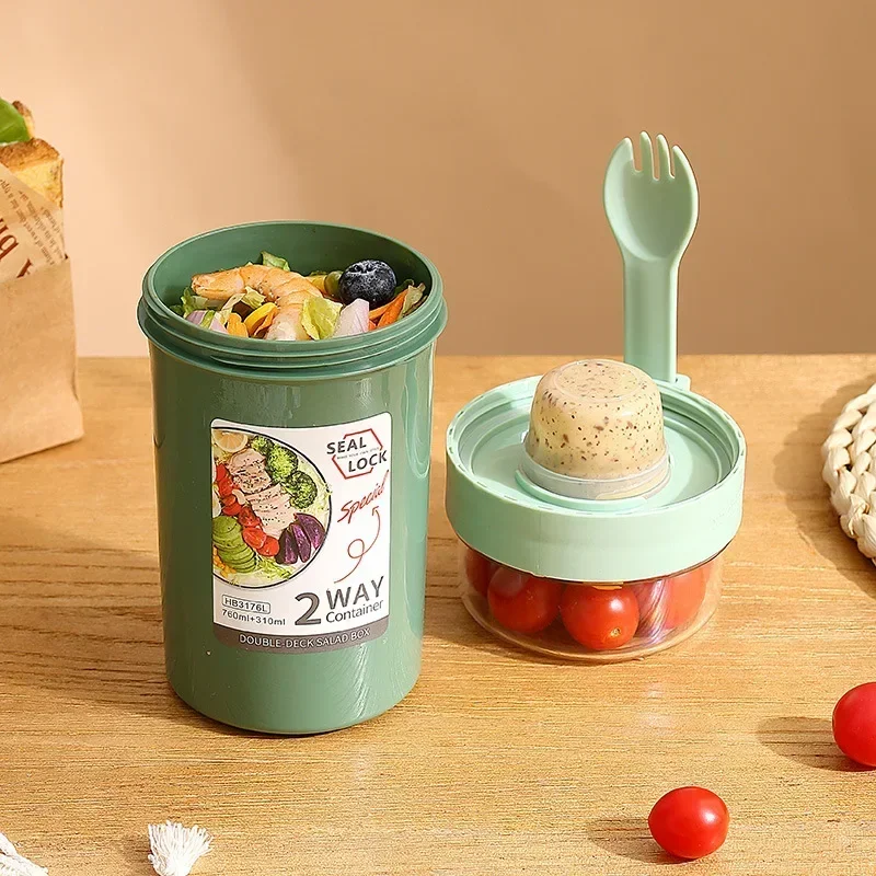 Kotak Makan Siang Bento Salad  - Food Storage Yogurt ulasan dan harga