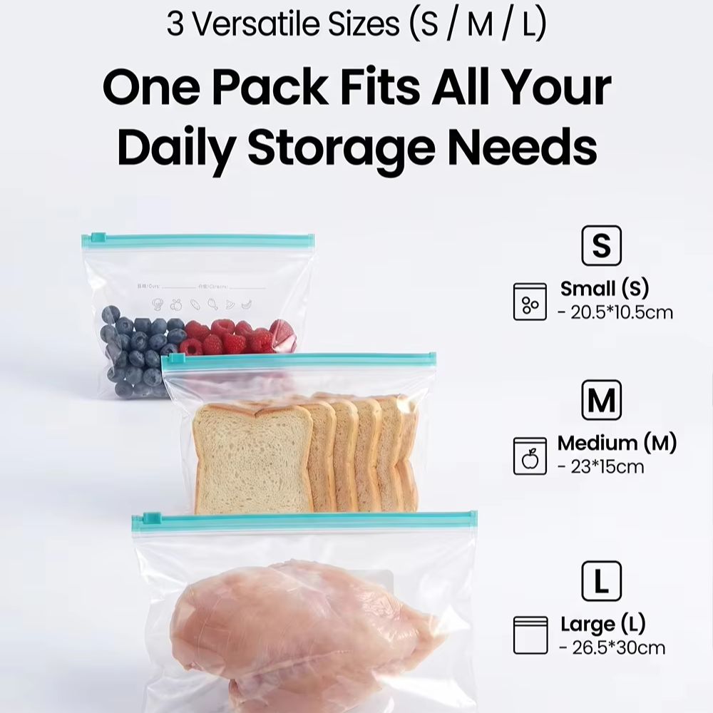 Kantong penyimpanan makanan ku - Food Storage Ziploc Bags ulasan dan harga