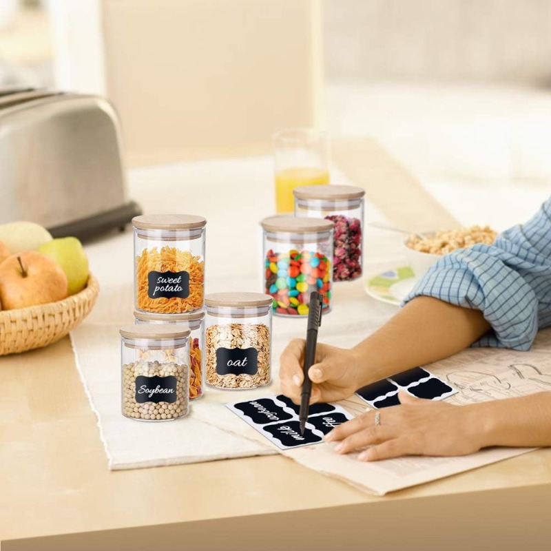 Set 12 Stoples Kaca dengan Tut - Food Storage Glass Set ulasan dan harga