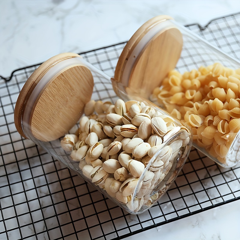 Stoples kaca 18oz dengan tutup - Food Storage Jars Airtight ulasan dan harga