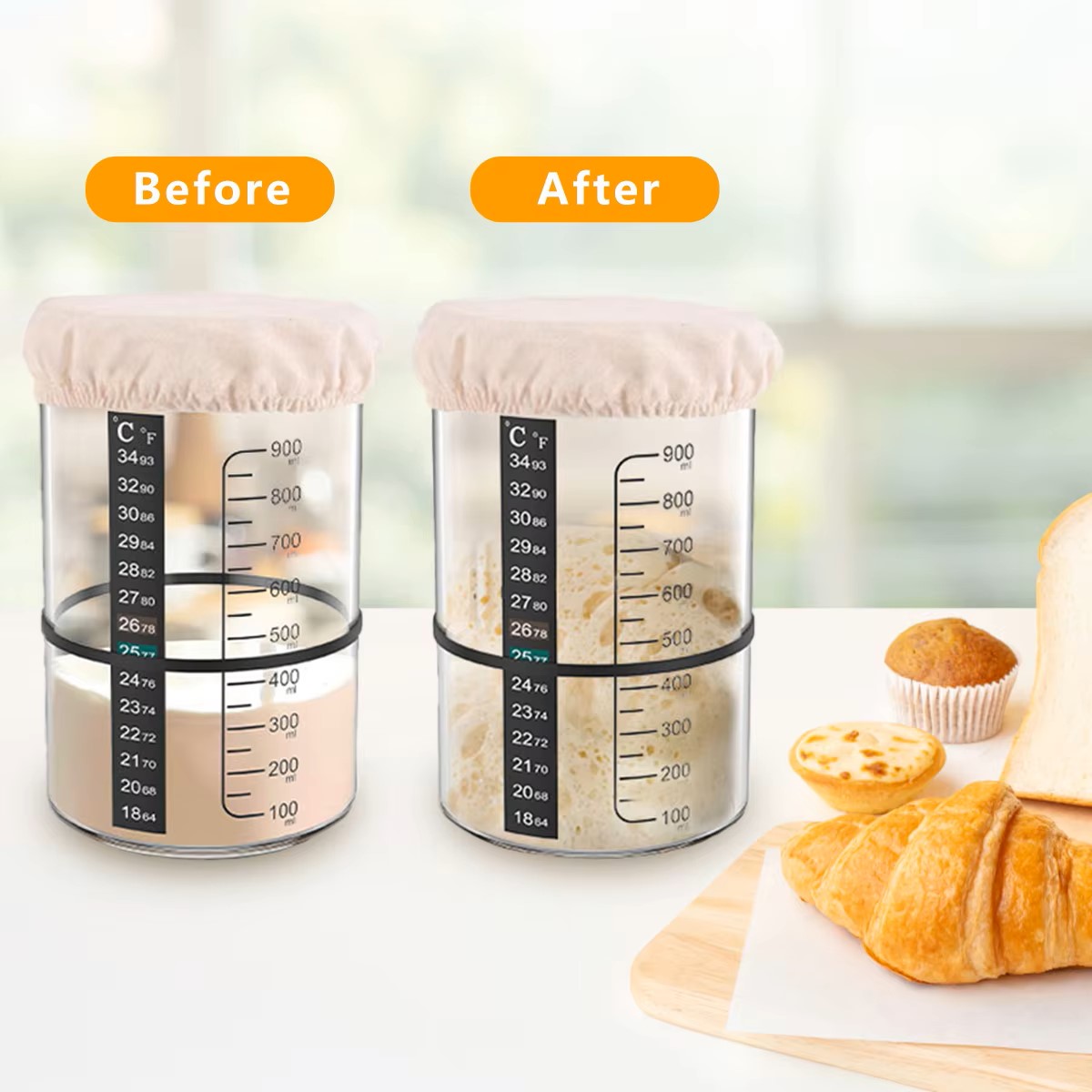 Set Stoples Starter Sourdough  - Food Storage Glass Set ulasan dan harga