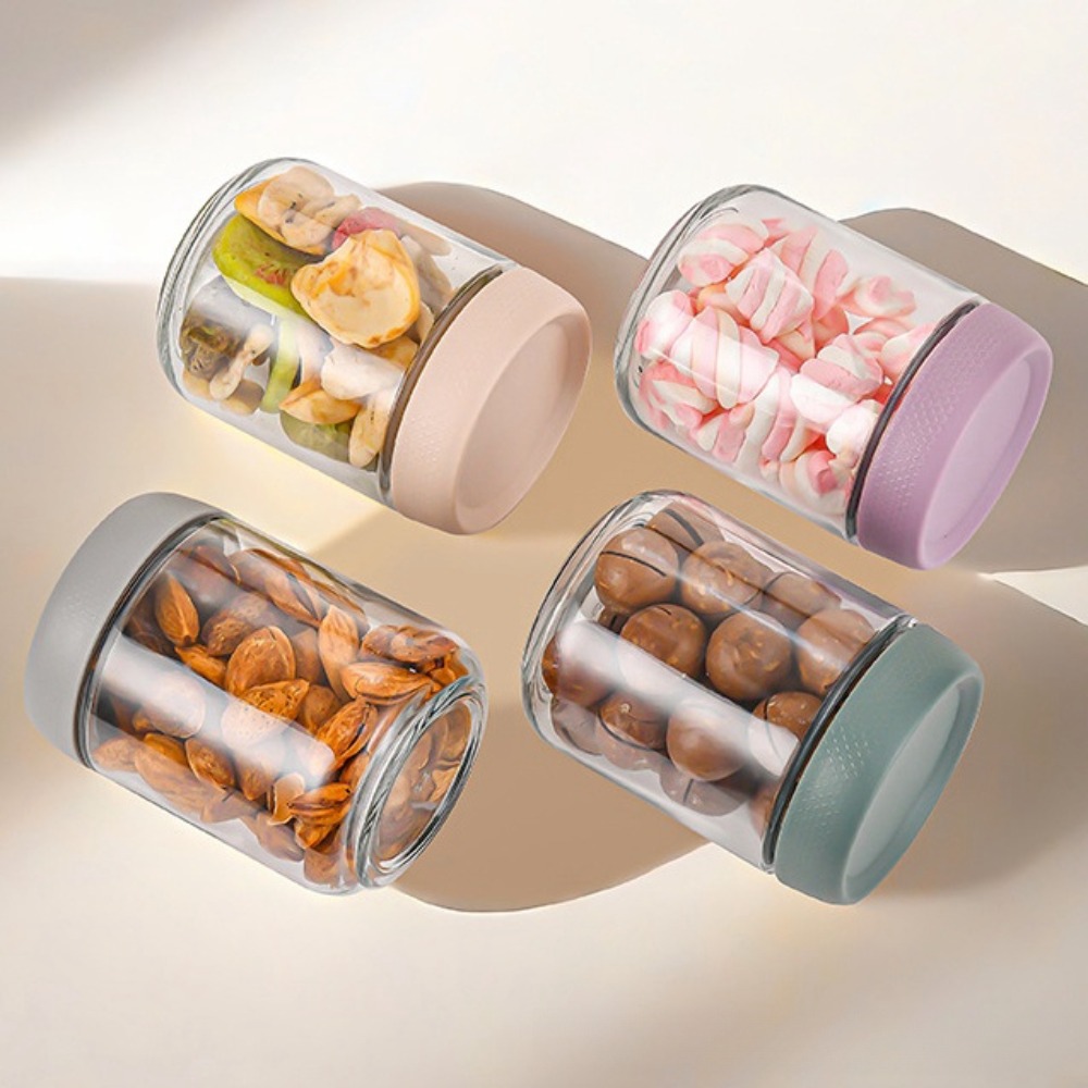 Wadah Overnight Oats 480ml 16o - Food Storage Jars Airtight ulasan dan harga