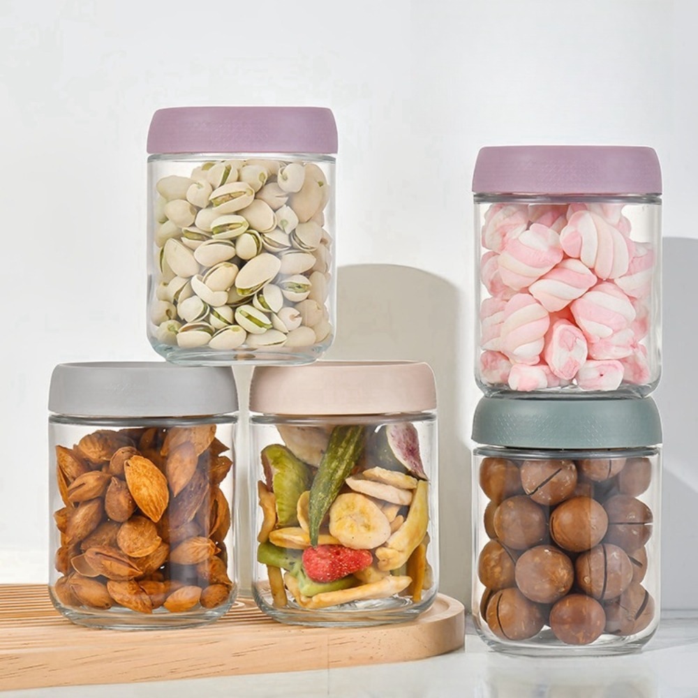 Wadah Overnight Oats 480ml 16o - Food Storage Jars Airtight ulasan dan harga