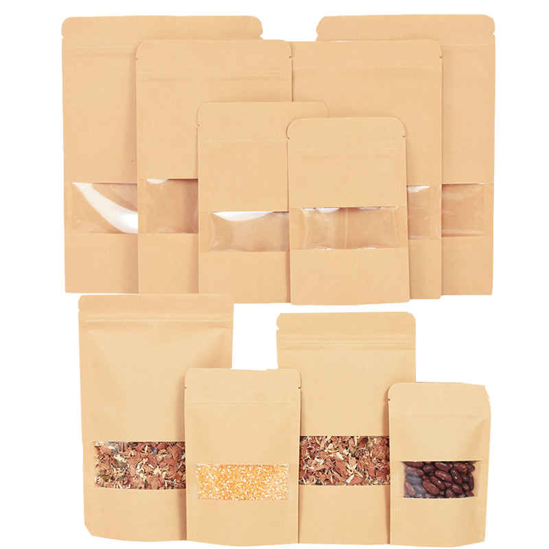 20/50 buah kertas Kraft kantun - Food Storage Ziploc Bags ulasan dan harga