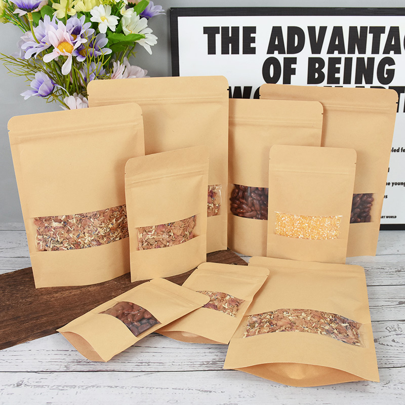20/50 buah kertas Kraft kantun - Food Storage Ziploc Bags ulasan dan harga