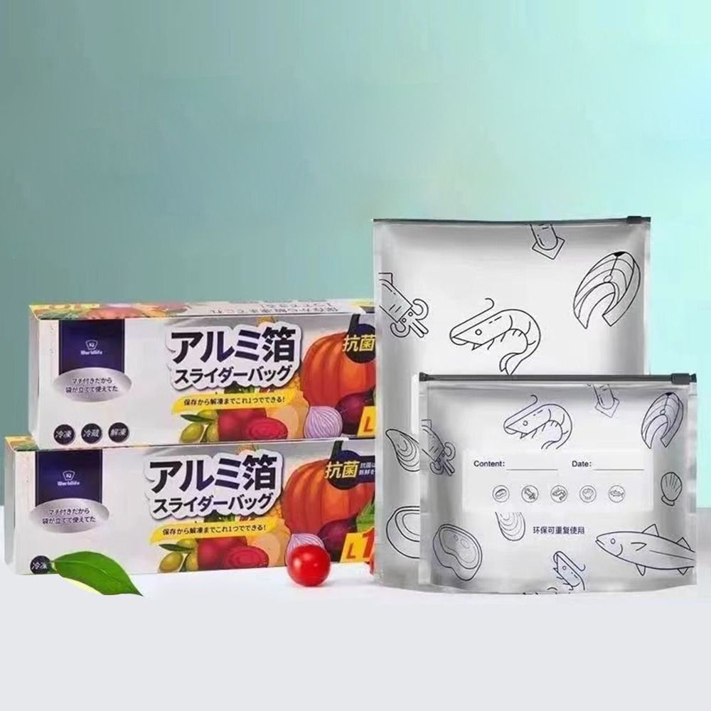 10 Buah/Tas Kantong Makanan Al - Food Storage Ziploc Bags ulasan dan harga