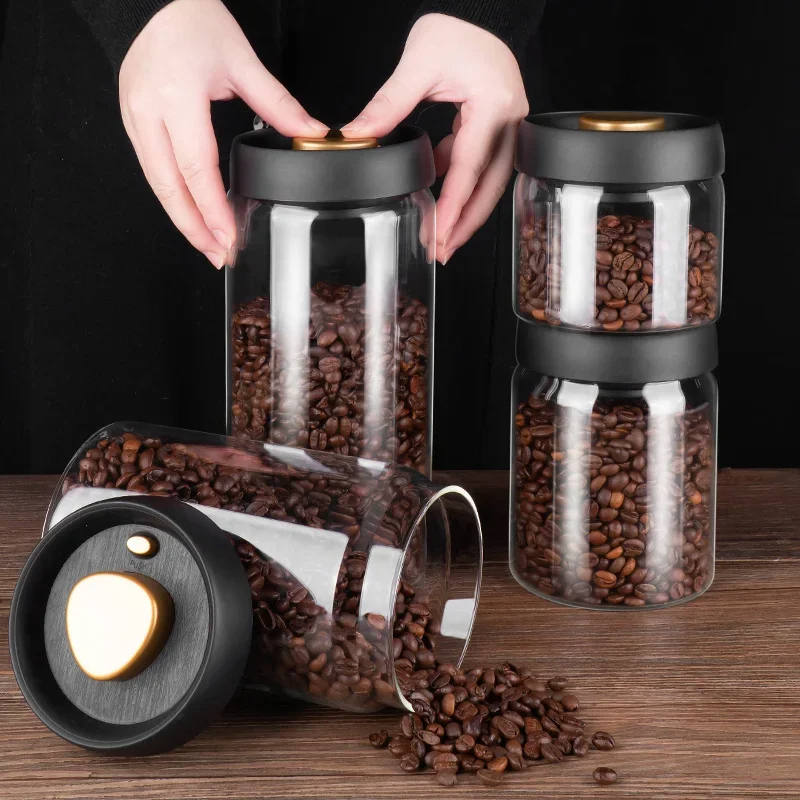 Stoples segel vakum biji kopi, - Food Storage Glass Set ulasan dan harga