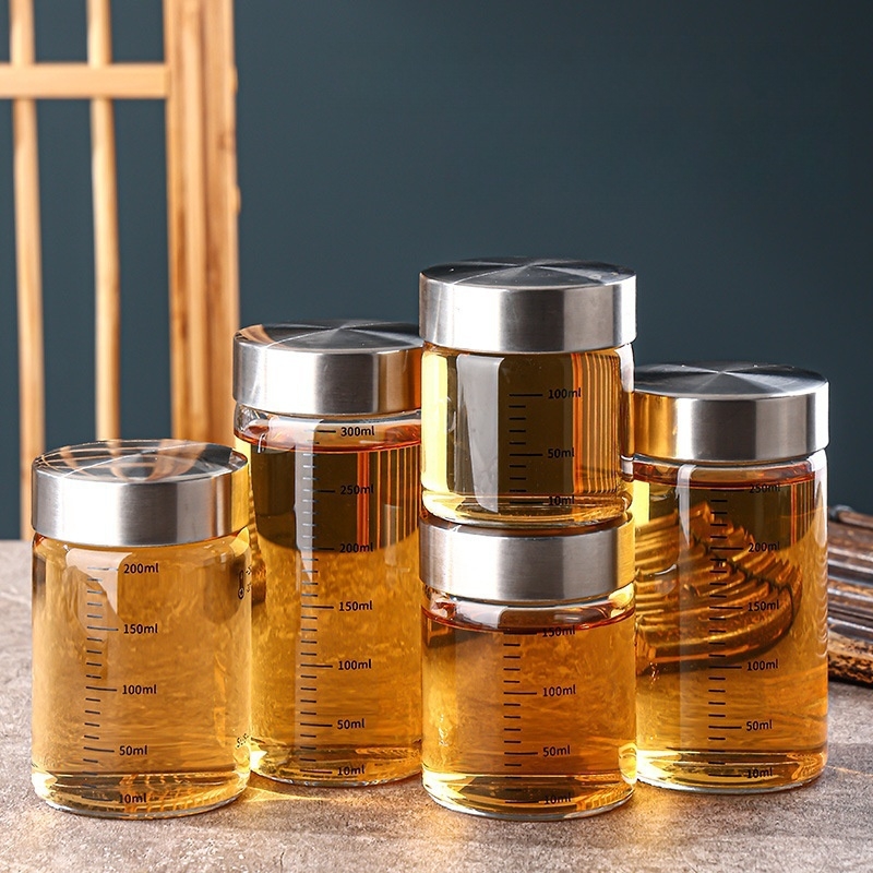 2 Buah 100-500Ml Cangkir Penyi - Food Storage Glass Set ulasan dan harga