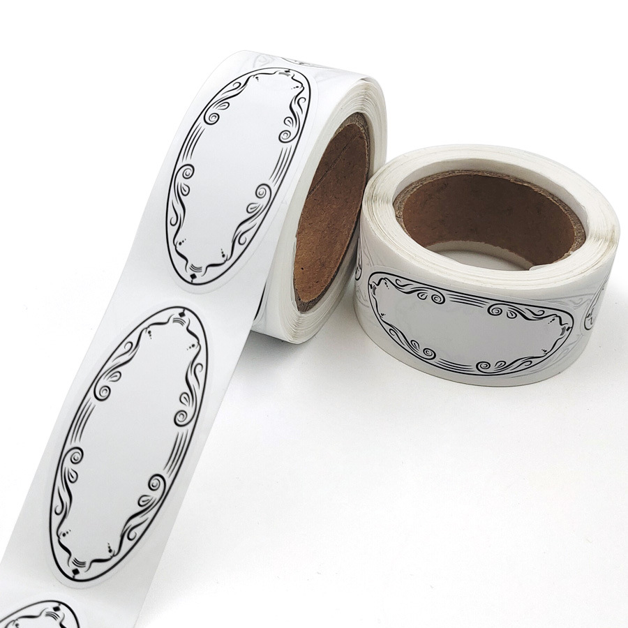 150 buah label kaleng Oval unt - Food Storage 1 Year ulasan dan harga