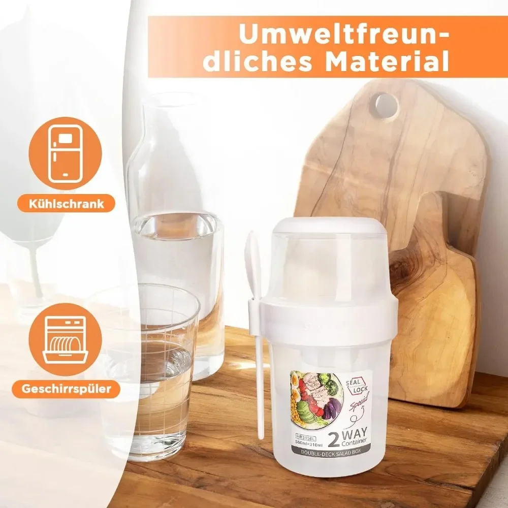 Cangkir Salad Cangkir Sarapan  - Food Storage Yogurt ulasan dan harga