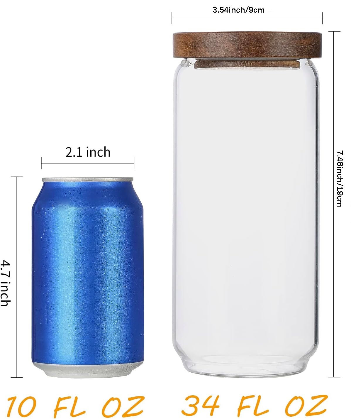 4 Paket Stoples Kaca 34 OZ den - Food Storage Glass Set ulasan dan harga