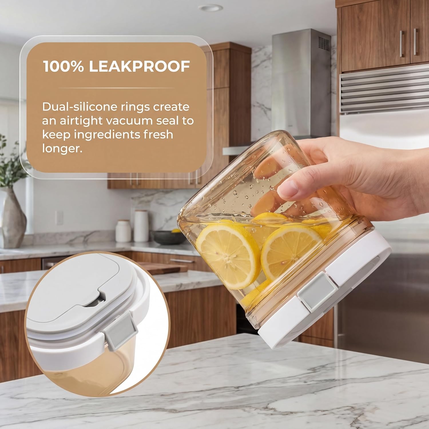 2 Buah Tabung Kopi dengan Send - Food Storage Jars Airtight ulasan dan harga