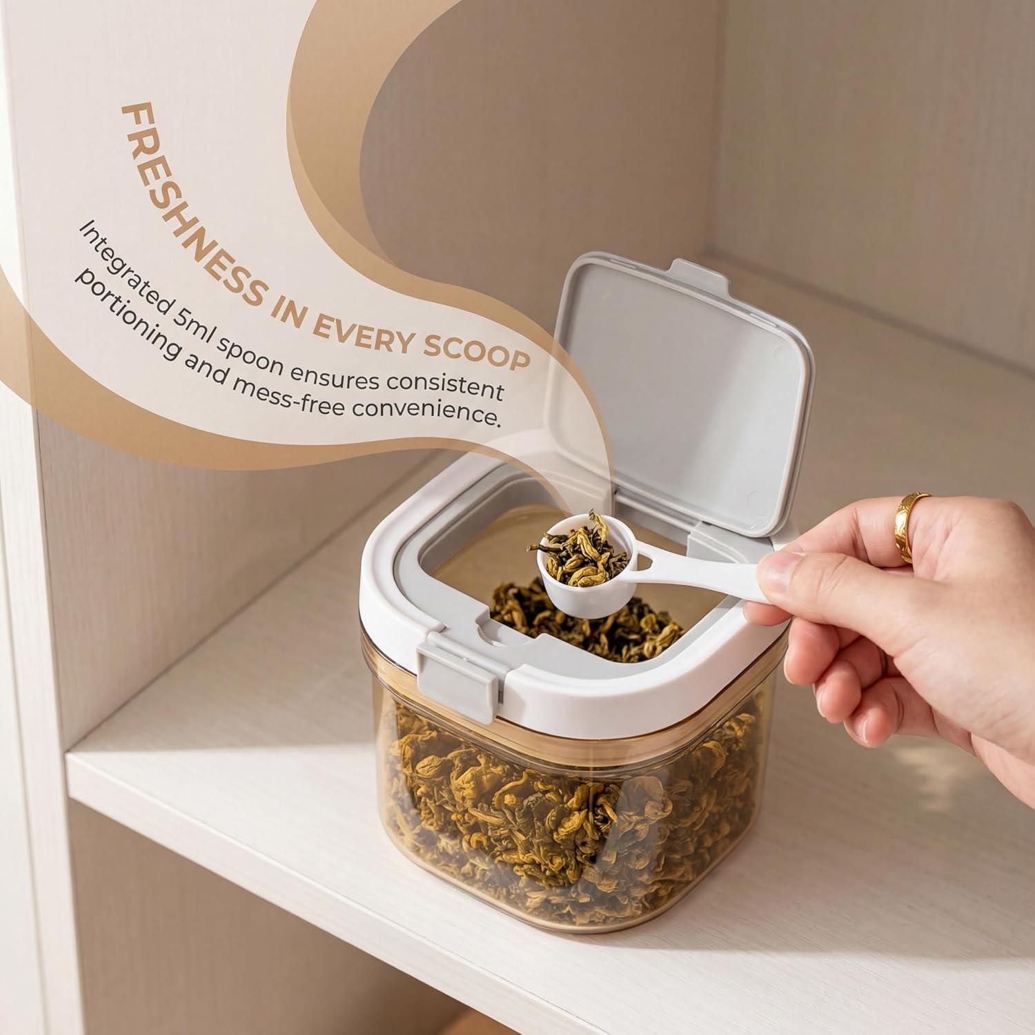 2 Buah Tabung Kopi dengan Send - Food Storage Jars Airtight ulasan dan harga